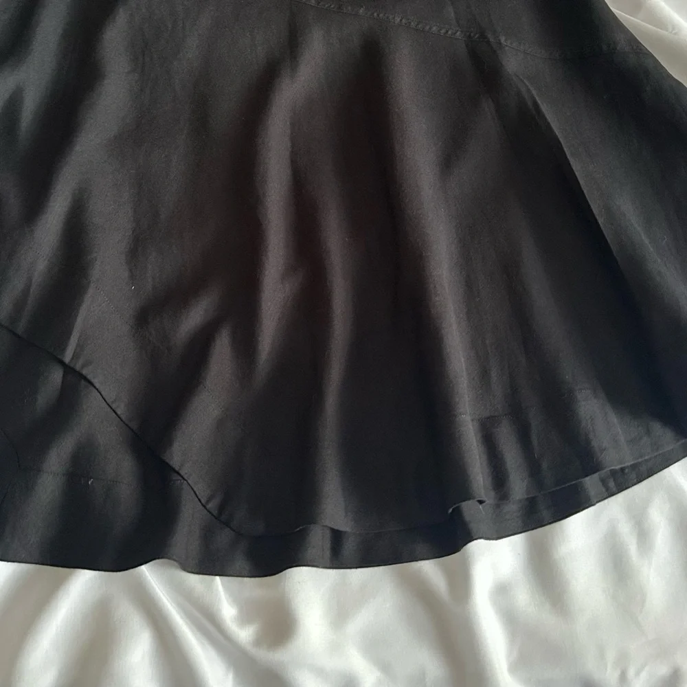 NWT Nic+Zoe Linen Blend Black Onyx Asymmetrical Skirt Women’s Size 8